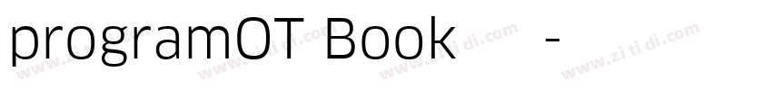 programOT Book 常规字体转换